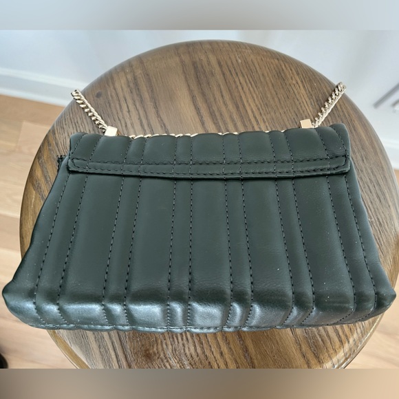 Zara green quilted small Chain crossbody purse - Picture 7 of 9